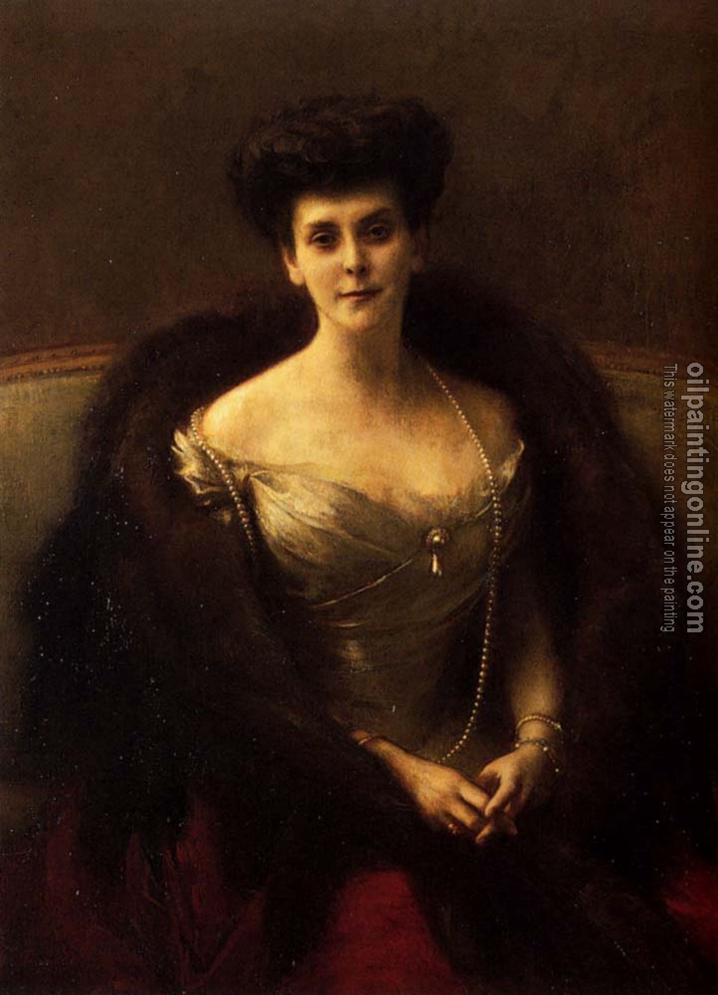 Pascal-Adolphe-Jean Dagnan-Bouveret - Pascal Adolphe Jean Portrait Of Princess O V Paley